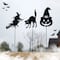 Glitzhome® 36" Halloween Metal Silhouette Yard Stake Or Hanging Décor Set